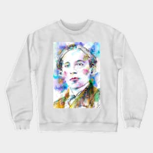 PAUL ELUARD watercolor portrait Crewneck Sweatshirt